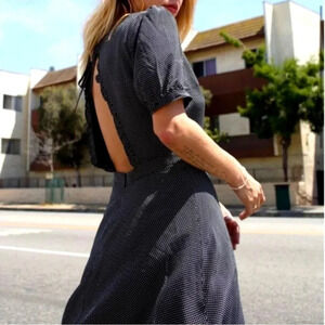 Anthropologie Black Mini Dress